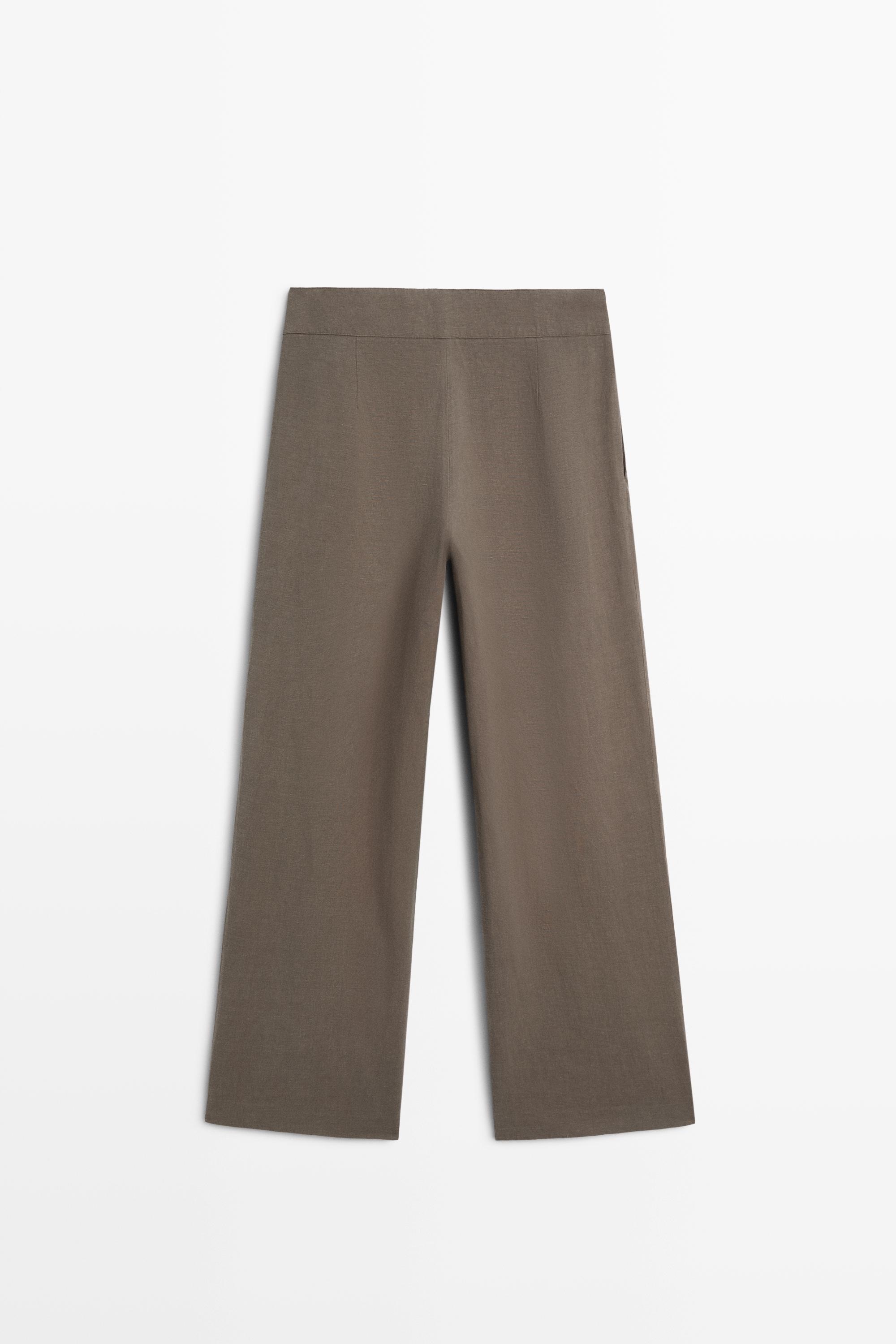 Pantalon plissé en lin